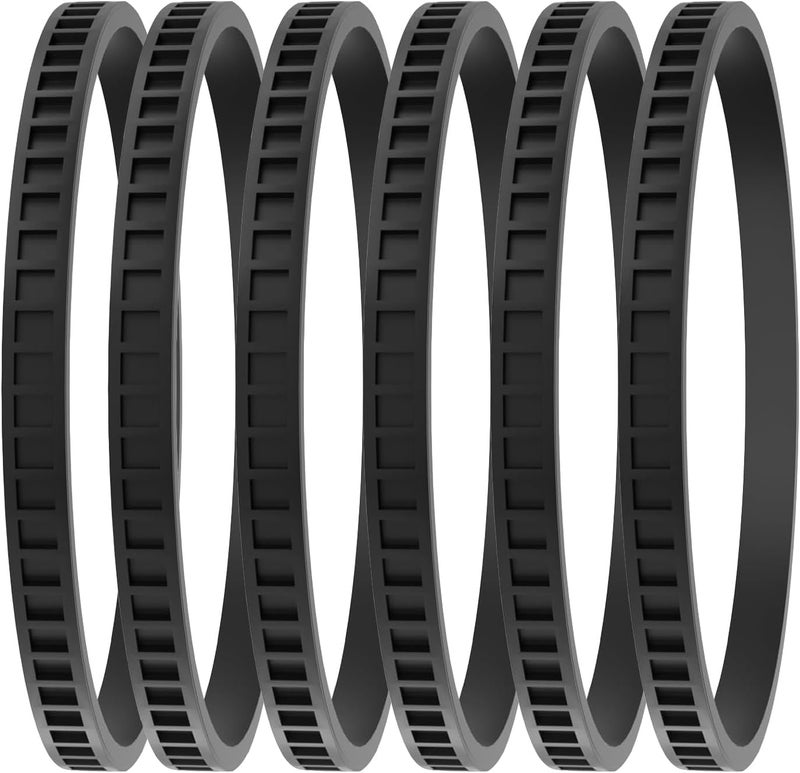 Bleigeeh 6 Pack 45-69-0010 Blade Pulley Tires Replacement Compatible with Milwaukee BandSaw Blades 6230 6232-6 6225 AO2807 6238N 6238-20 2729-20 Portaband Saw Belt - Image 1